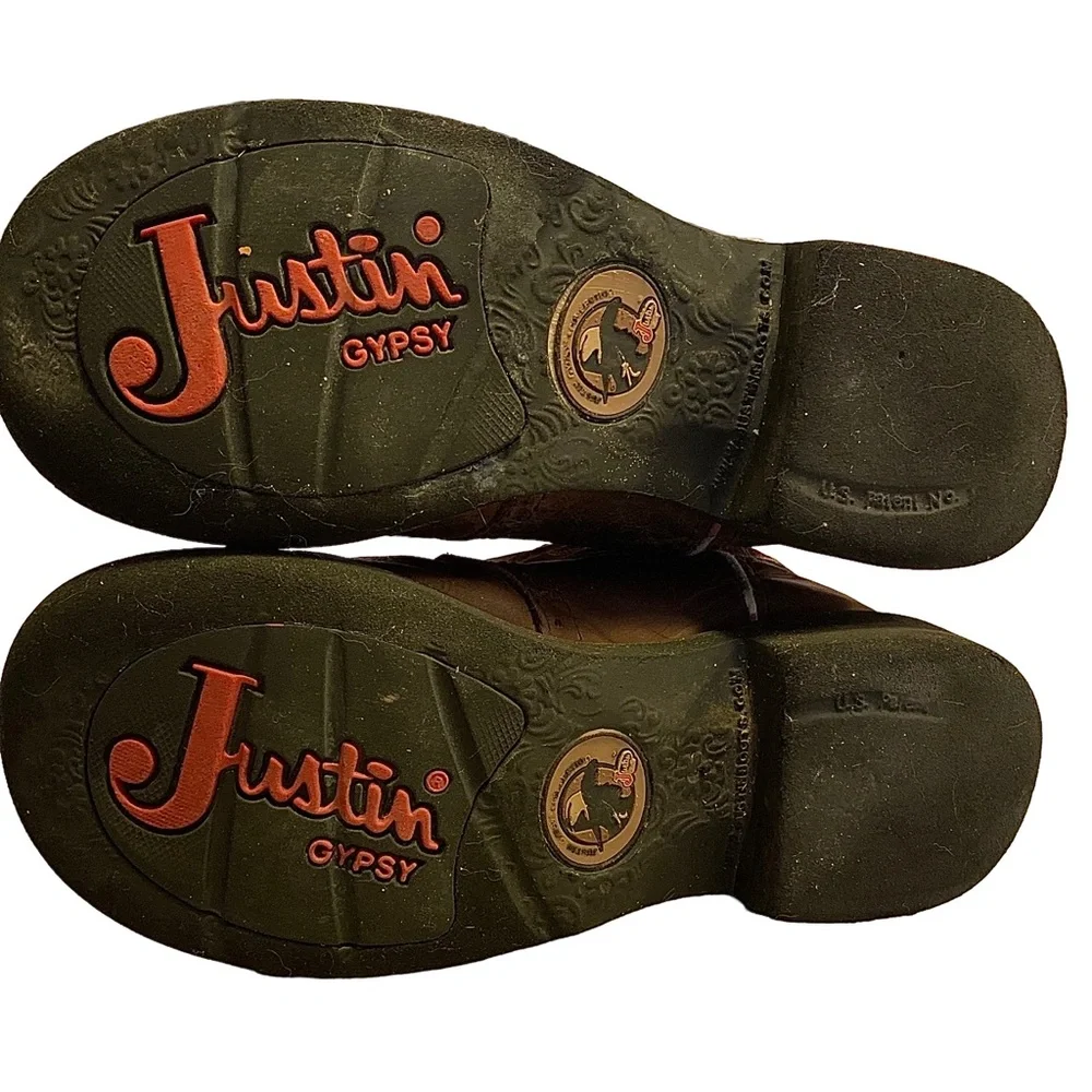 Justin Gypsy Gemma Aged Bark Woman's Size 6B Western Cowgirl Boots L9903